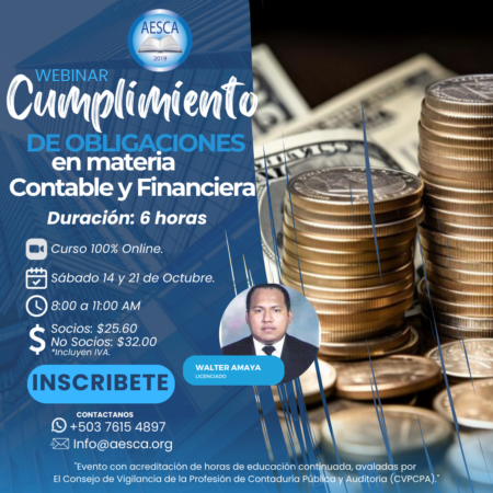 Cumplimiento de Obligaciones en Materia Contable y Financiera