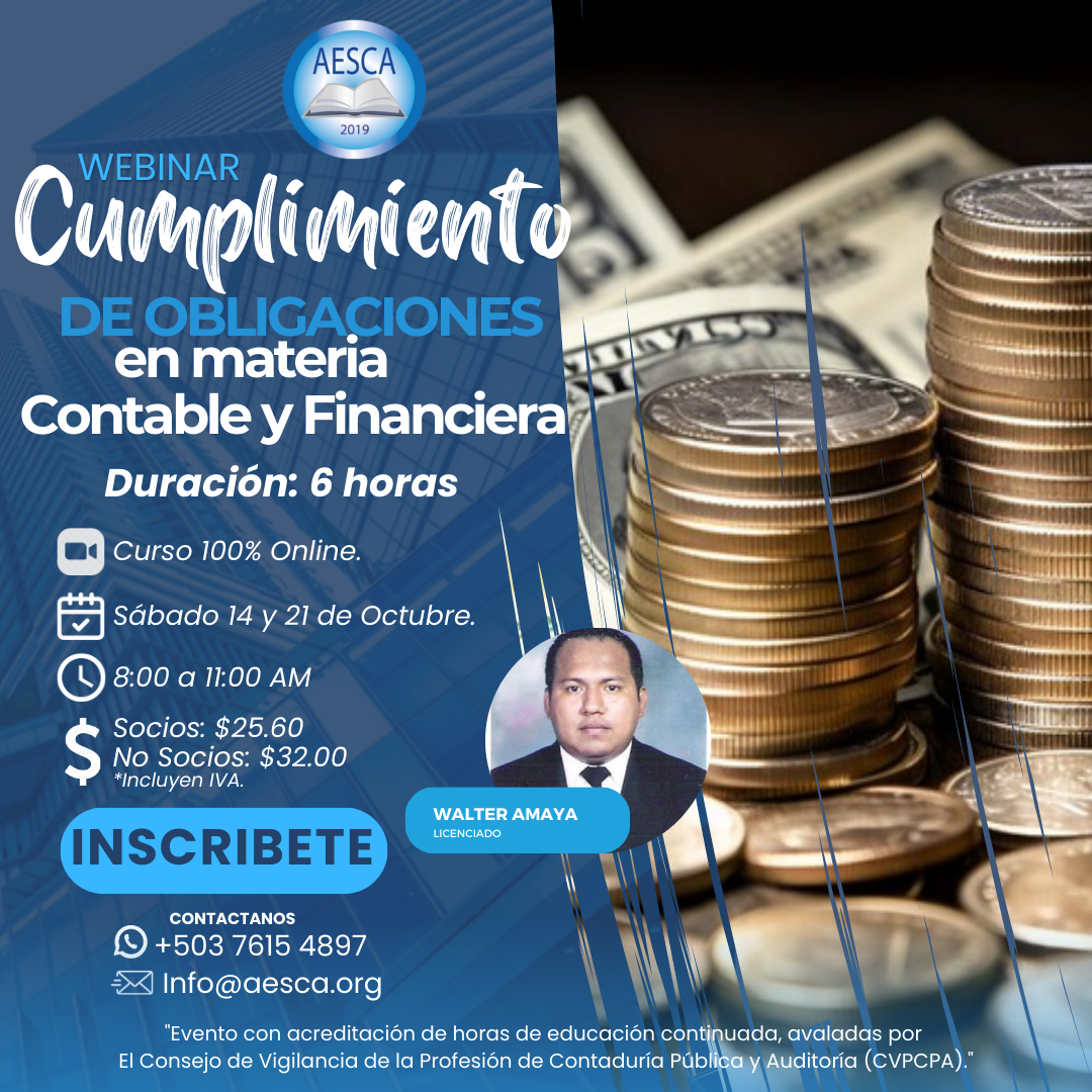 Cumplimiento de Obligaciones en Materia Contable y Financiera