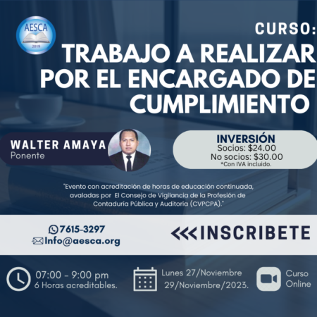 Trabajo a Realizar El Encargado de Cumplimiento