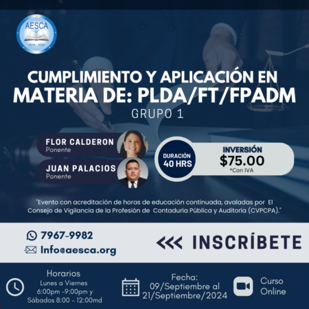 Cumplimiento y Aplicación en Materia PLDA/FT/FPADM GRUPO 1