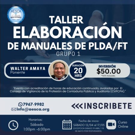 Diplomado: Taller de Elaboración de Manuales PLDA/FT