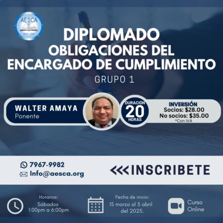 Diplomado Obligaciones del Encargado de Cumplimiento