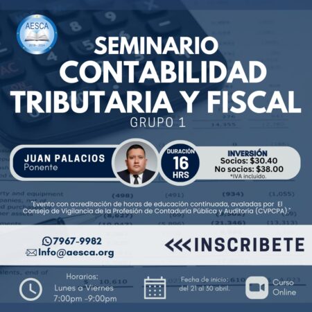 Seminario: Contabilidad Tributaria y Fiscal