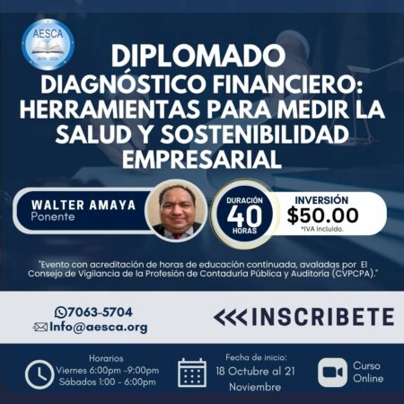 Diplomado: Diagnóstico Financiero – Herramientas para Medir la Salud y Sostenibilidad Empresarial