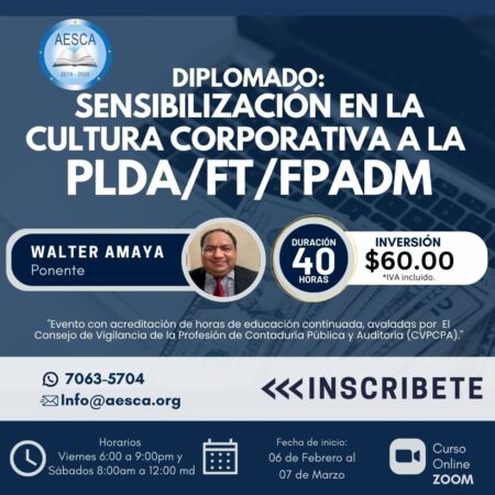 Sensibilización En La Cultura Corporativa a La PLDA/FT/FPADM