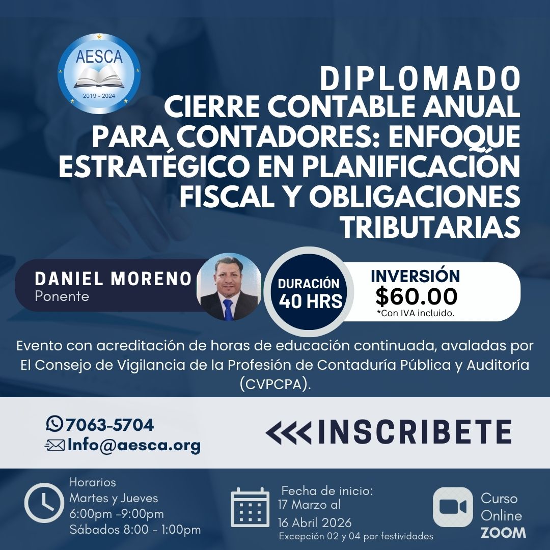 CIERRE CONTABLE ANUAL PARA CONTADORES Enfoque Estratégico en Planificación Fiscal y Obligaciones Tributarias