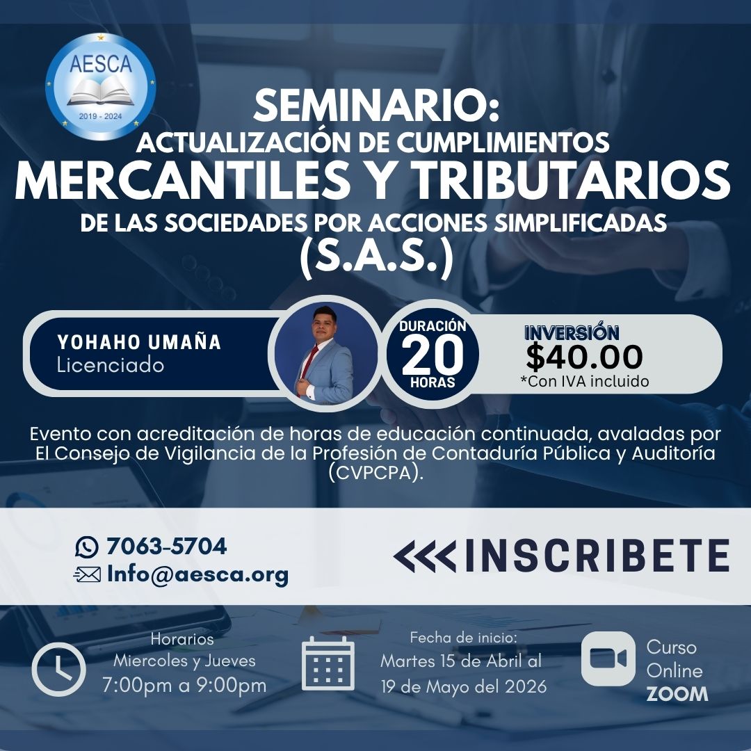 Actualización de cumplimientos mercantiles y tributarios  de las Sociedades por Acciones Simplificadas (S.A.S)