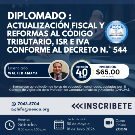 Actualización fiscal y reformas al código tributario, ISR e IVA conforme al decreto N° 544